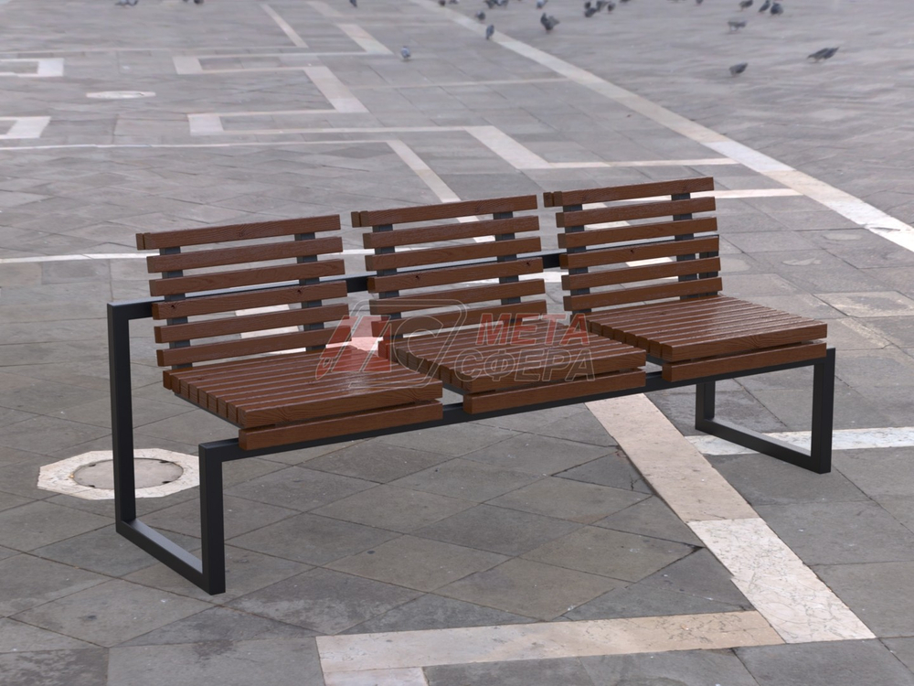 Скамейка уличная Трио