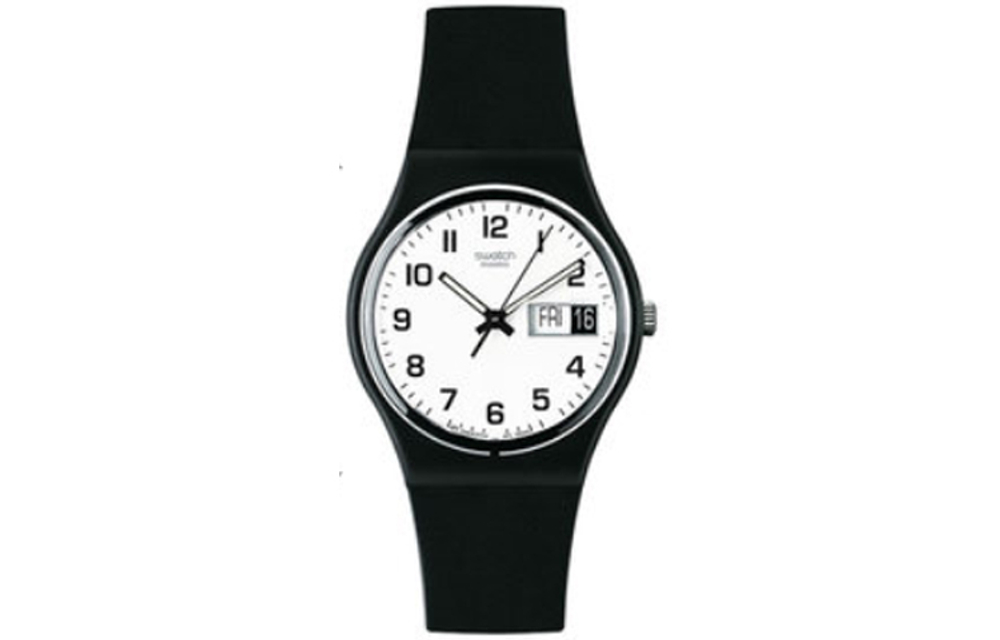 SWATCH Unisex 34mm White Watch GB743