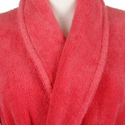 Халат махровый Hamam Pera красный Турция детали