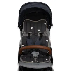 Матрасик стеганый Organic Factory Горох, серый