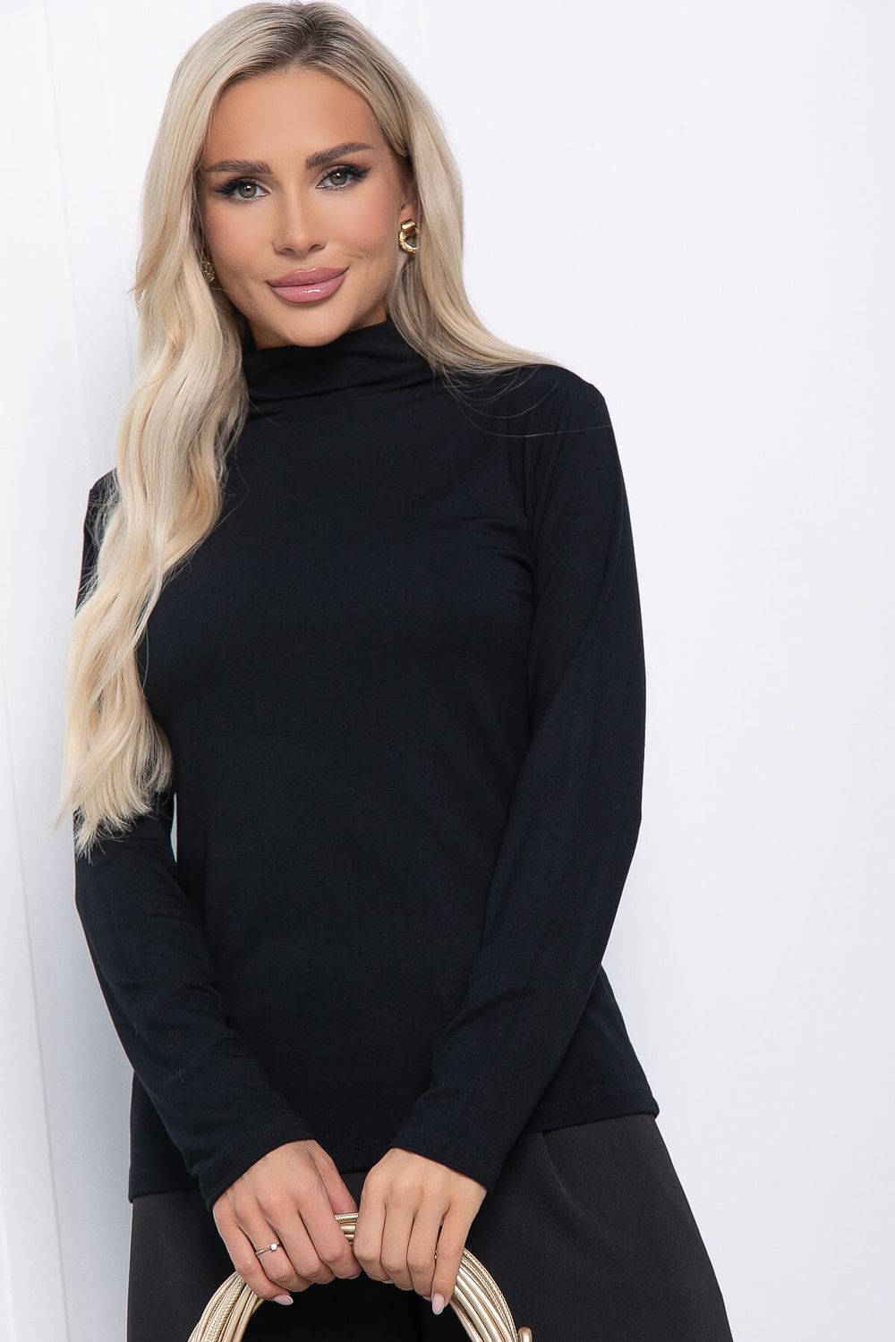 Лонгслив базовый (черный) Б11067 LT Collection