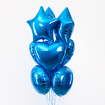 Сердце 18" Синий / Blue Fm