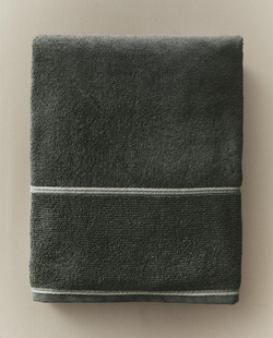 Zara Home Полотенце для лица и рук из хлопка, зелёный · 1588/013