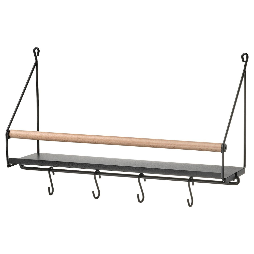 IKEA ÅKERBRUK  (ИКЕА ÅКЕРБРУК)  -  Настенный органайзер с крючками, 42x12x26 см