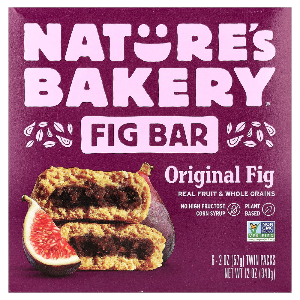Nature's Bakery, инжирный батончик, оригинальный инжир, 6 отдельных пакетиков по 57 г (2 унции)