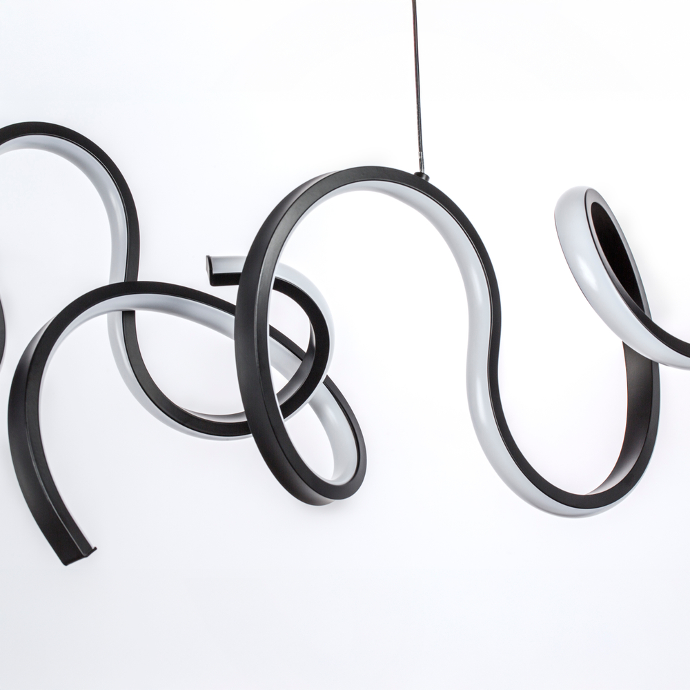 637117 Люстра CORINTO 60W LED 2380LM ЧЕРНЫЙ 3000K