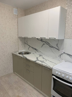 Модульная кухня "Стенли" 1800 Теплый серый