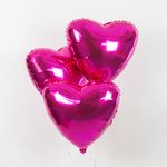 Шар (19"/48 см) Сердце, Фуше 1 шт.
