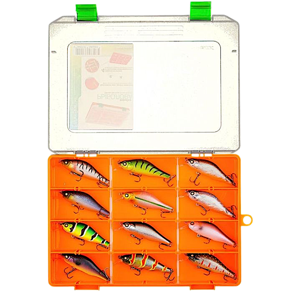 Коробка FisherBox 250 оранж. 5-29отд. 250х190х2мм (малая) FB-B250or