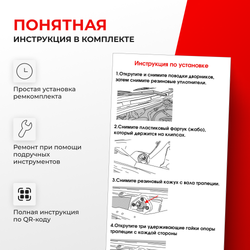 Ремкомплект трапеции стеклоочистителя (опора) Nissan Primera Camino (II) [Кузов: Р11] 1995-2000 (OT-1)