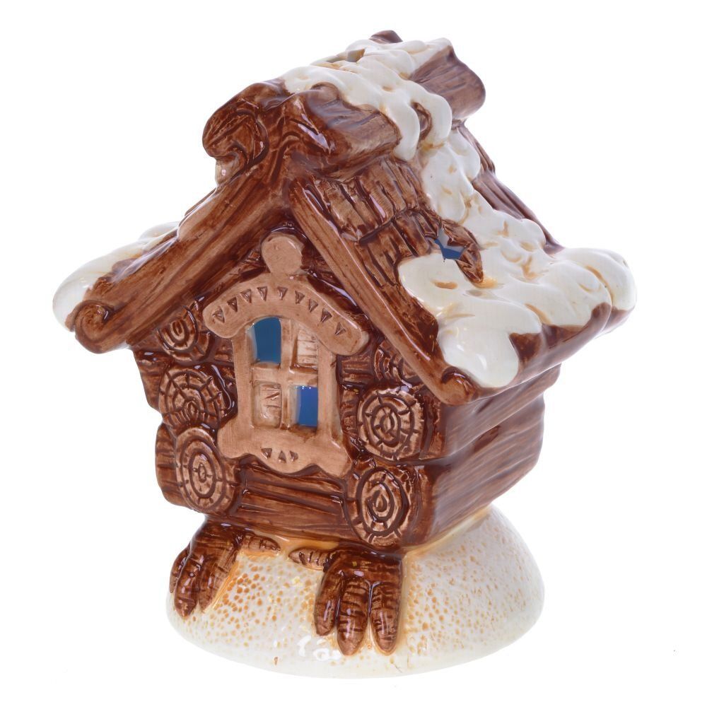 GAEM Фигурка декоративная "Избушка" с подсветкой (3xAAA), L15 W11 H17 см