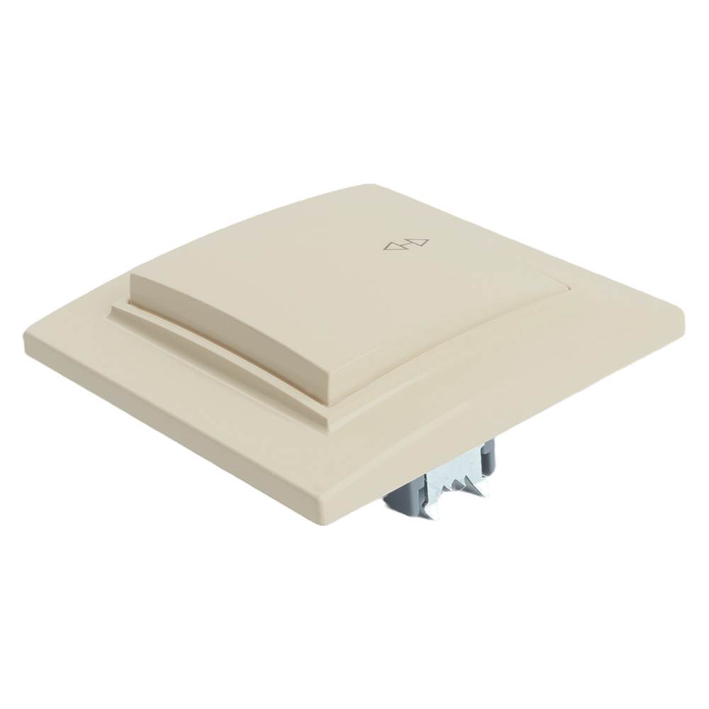 Переключатель 1-клавишный STEKKER PSW10-9005-02, 250В, 10А, серия Эрна, слоновая кость 39618