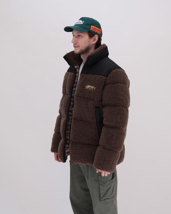 Пуховик Downjacket Sherpa Коричневая - фото 3
