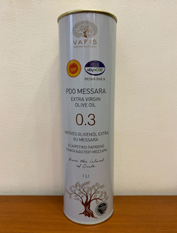 Оливковое масло нерафинированное VAFIS 0.3 Extra Virgin от NIKITAKIS в жести 1л, Греция
