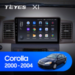 Teyes X1 9" для Toyota Corolla 2000-2004