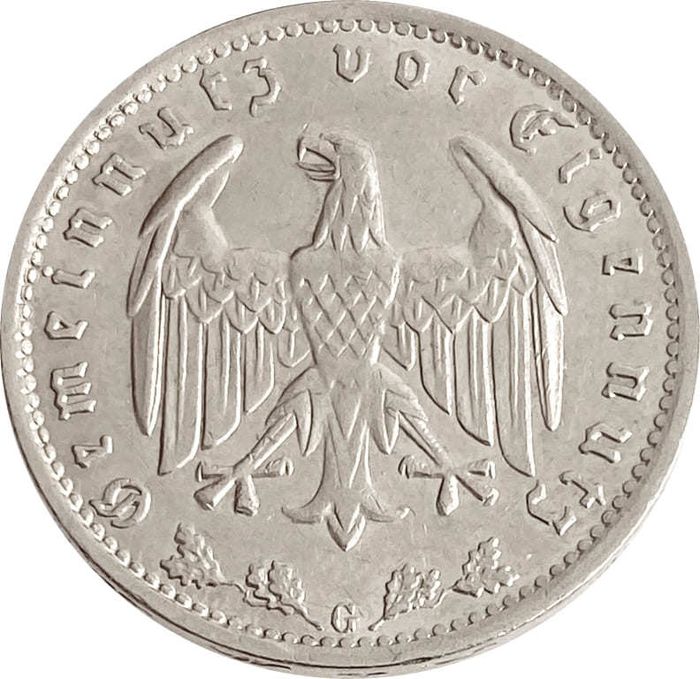 1 рейхсмарка 1934 Германия "G" (Третий рейх)