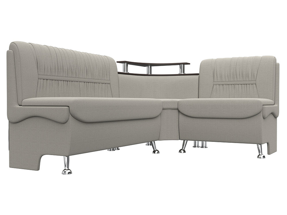 Диван кухонный угловой Сидней правый угол, Амур 02 бежевый, Рогожка, 125900