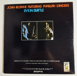 Винтажная виниловая пластинка LP John Coltrane Featuring Pharoah Sanders Live In Seattle (Japan 1972) (No Obi)