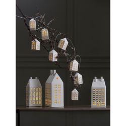 Домик из фарфора с подсветкой Aalborg из коллекции New Year Essential, 21,6 см