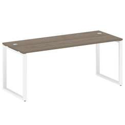 Metal System Стол письменный на О-образном м/к БО.СП-5 Вяз Благородный/Металл Белый 1800*720*750