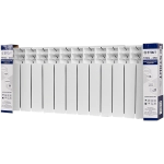 Радиатор биметаллический STOUT TITAN 350 - 12 секций (подключение боковое, цвет белый)