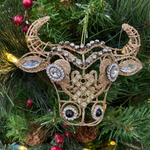 Игрушка Бычок счастья в кристаллах