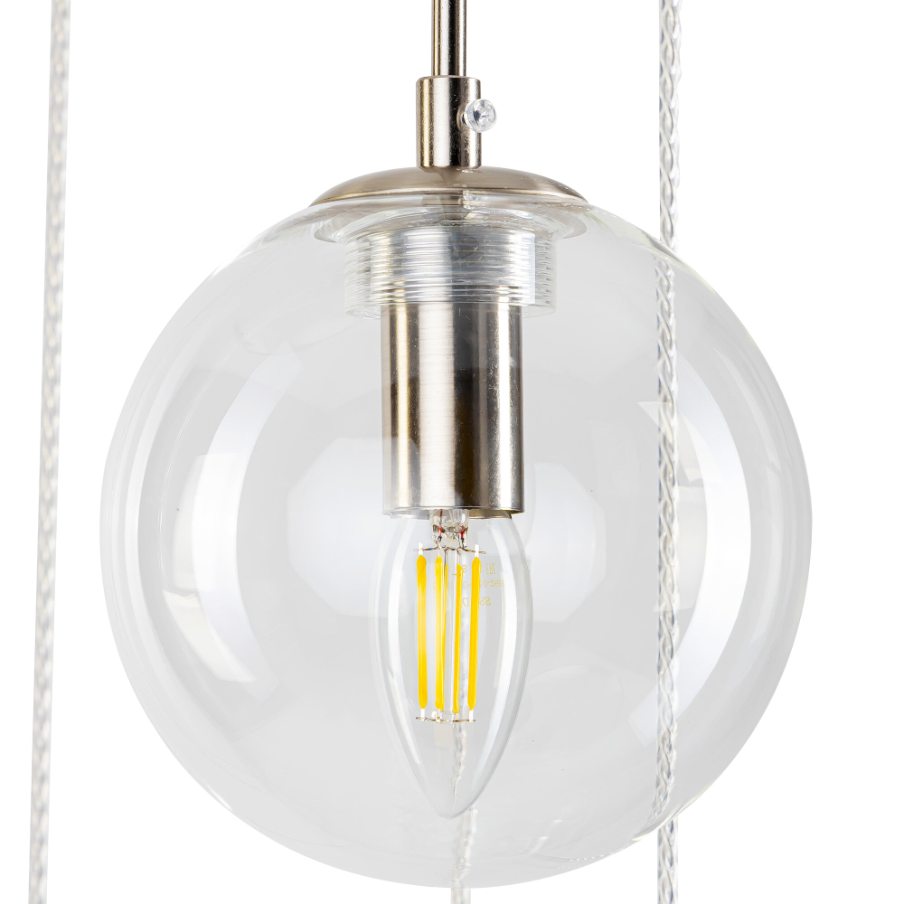 Citilux Томми CL102071 Люстра каскадная с прозрачными шарами