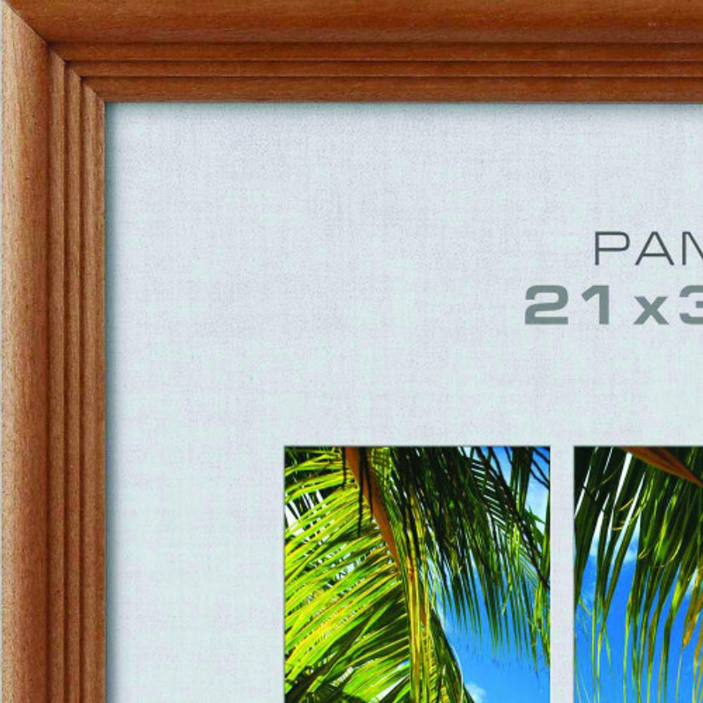 Фоторамка Image Art С18 21х30 деревянная из сосны, цвет орех, вставка-прозрачный пластик (28шт)