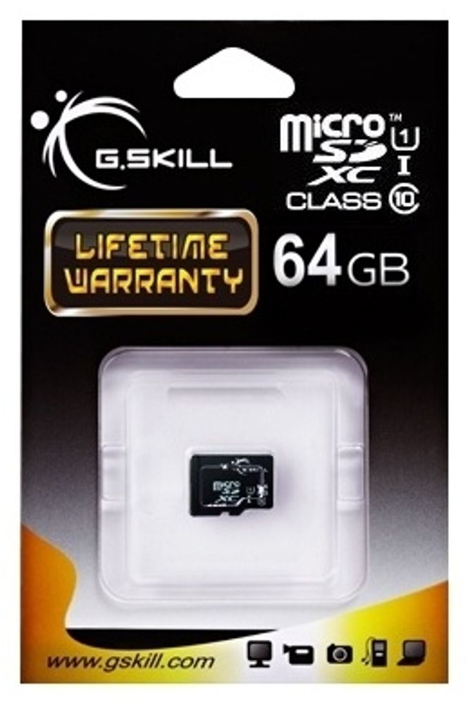 Карта памяти G.Skill microSDXC Class 10 UHS-I U1 FF-TSDXC64GN-U1 64Gb Карта памяти G.Skill microSDXC Class 10 UHS-I U1 FF-TSDXC64GN-U1 64Gb