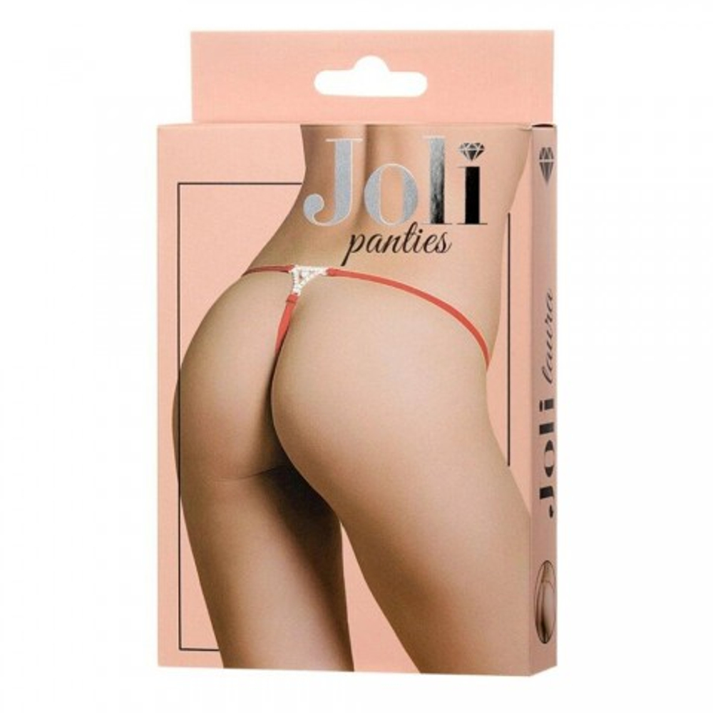 Трусики со стразами Joli Laura, красный, OS