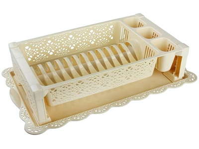 Сушилка для посуды Кружево (бежевый)