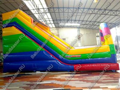 Детский надувной батут-горка "Без радуги никуда" 11*5*8м