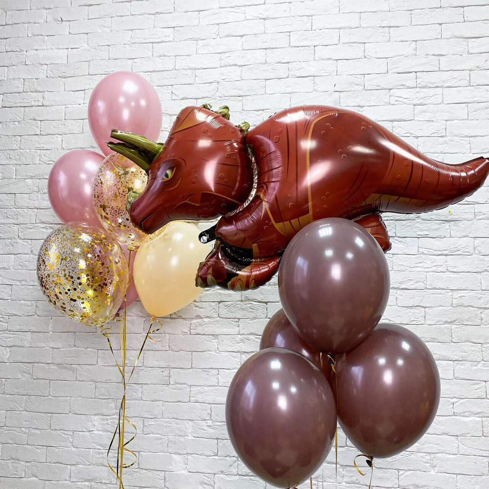 Композиция из воздушных шаров "Динозавр"