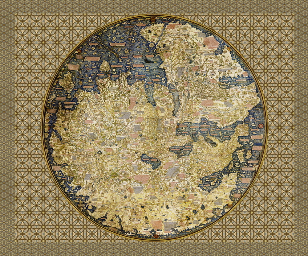Скатерть "Карта мира Фра Мауро"