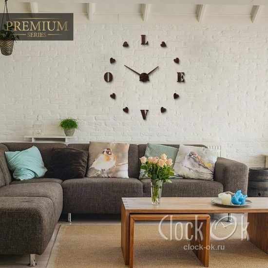 Настенные 3D часы Sweet Love