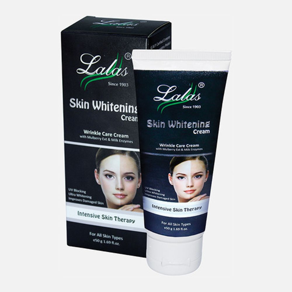 Крем для лица Lalas Skin Whitening Cream, выравнивание тона кожи, против пигментации, 50 гр