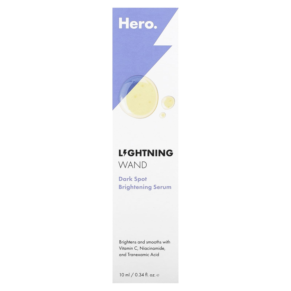 Hero Cosmetics, Lightning Wand, сыворотка для осветления темных пятен, 10 мл (0,34 жидк. унц.)