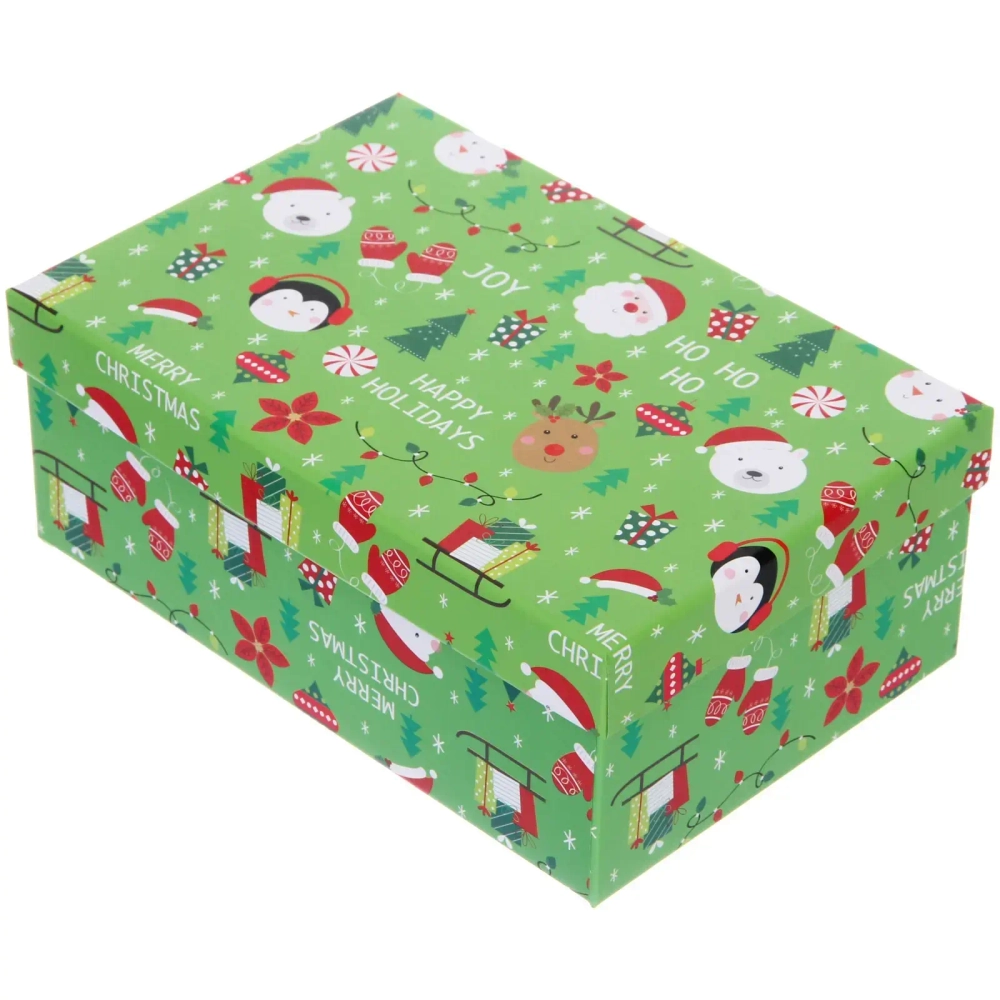 Коробка подарочная «Дедушка Мороз» 21*14*8 см