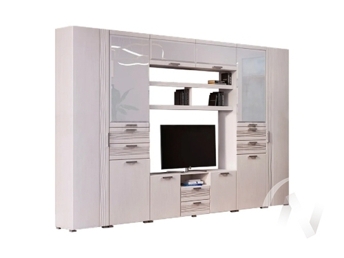 Гостиная Асти (сандал светлый/сандал светлый) Вариант №3