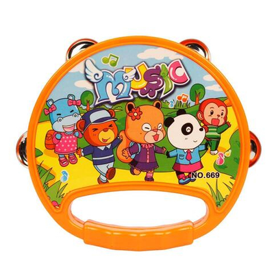 Бубен 16см, зеленый, пакет 669E