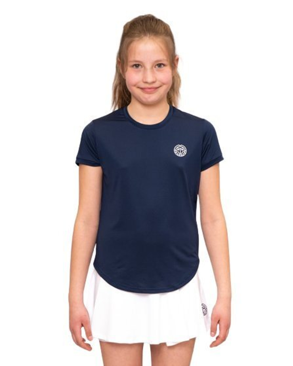 Одежда для тенниса Девочки, Футболка BIDI BADU CREW JUNIOR TEE .