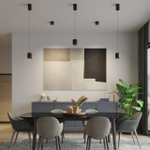 359440 OVER NT24 320 черный Светильник накладной влагозащищённый IP44 LED 10W 220-240V 3000K 650Лм LISSE