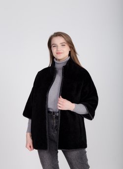 Женский Жилет удлиненный из овчины