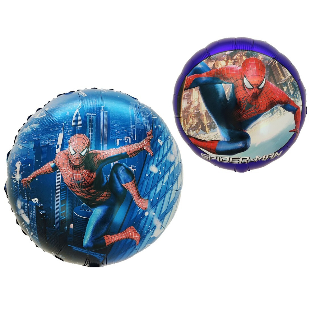 Фольгированный шар «Человек-паук» двусторонний, 46 см