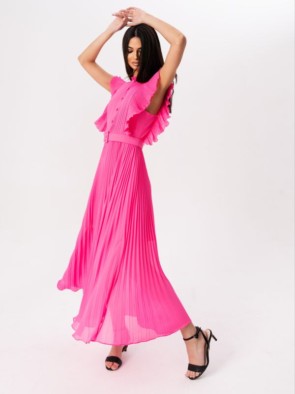 Платье плиссе длинное