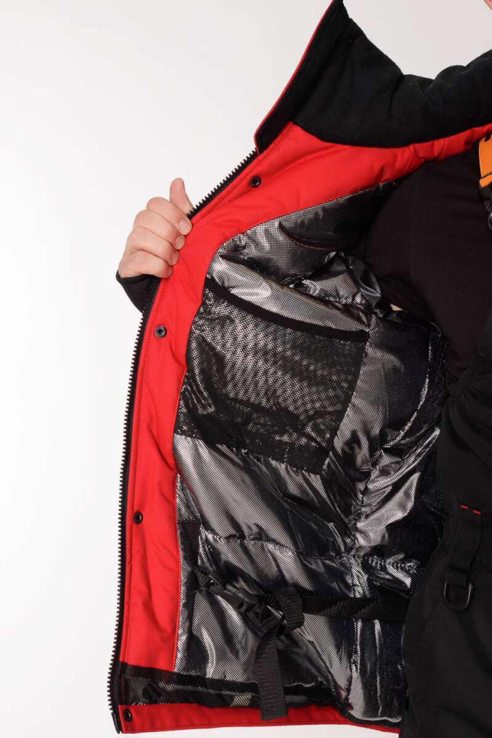 Зимний мужской костюм-поплавок TritonGear Skif -40 (Таслан) Красный/Чёрный