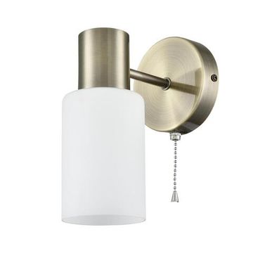 8100/1W COMFI LN25 74 бронза/белый металл/стекло Бра Е14 1*40W 220V MAVE