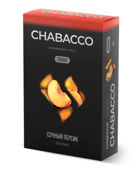 Кальянная смесь Chabacco "Juicy peach"(Сочный персик) 50гр