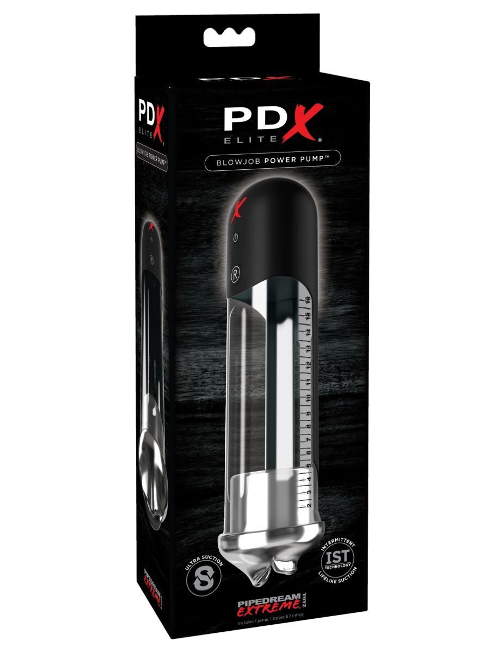 Автоматическая вакуумная помпа Blowjob Power Pump (Цвет: прозрачный)
