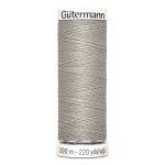 Нитки универсальные Gutermann Sew-all 100 (200 метров), 5 кат. | 118 серый крем